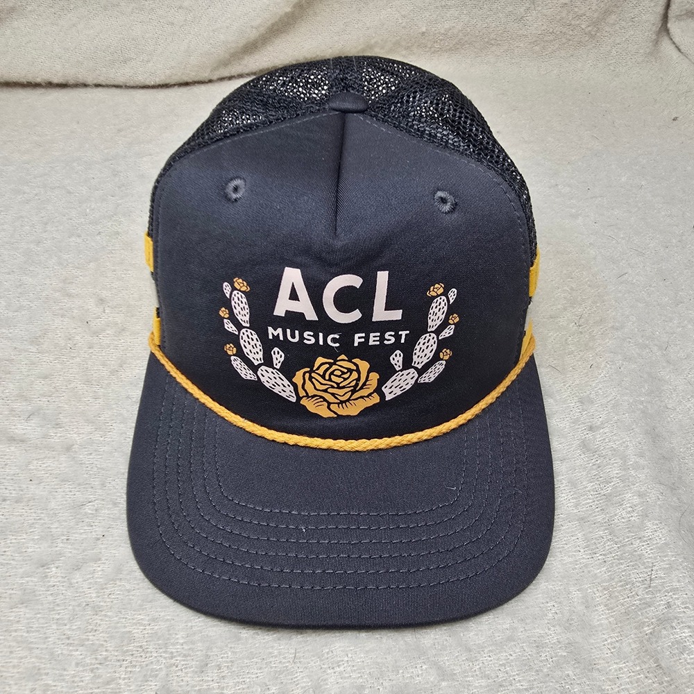 Howler Bros ACL Trucker Hat Men Black ACL Music Fest Rose Cactus Snapback